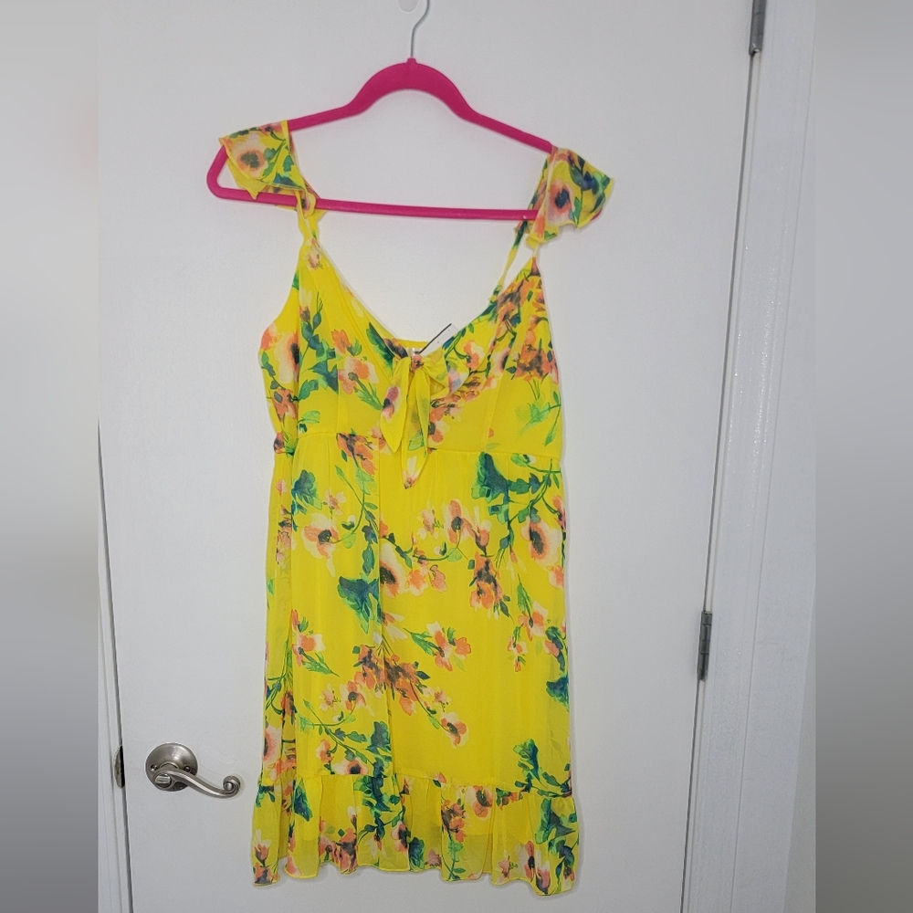 NWT Yellow Floral Dress